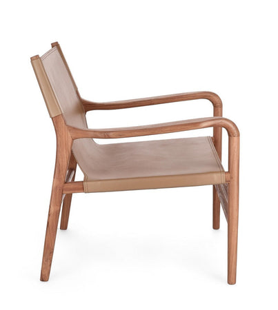 Poltrona "Caroline" per interno, Legno Teak, Finitura Con Vernice A Base D'Acqua 70 x 72 x 79h cm