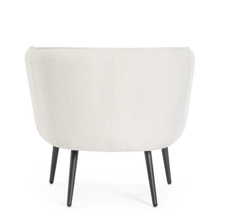 Poltrona "Avril" per interno, Struttura In Legno Compensato, Gambe In Acciaio Verniciato A Polvere Epossidica 76 x 70 x 68h cm