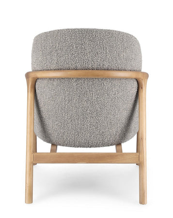 Poltrona "Elaide" per interno, Struttura In Rubberwood 65.5 x 74.5 x 82h cm