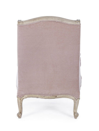 Poltrona "Lorelie" per interno, Struttura In Legno Di Mango Massiccio 72 x 76 x 102h cm