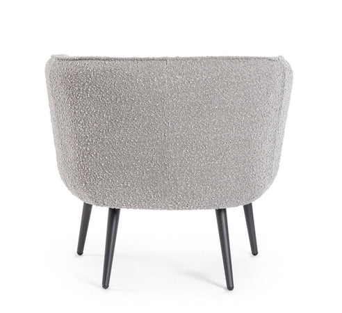 Poltrona "Avril" per interno, Struttura In Legno Compensato, Gambe In Acciaio Verniciato A Polvere Epossidica 76 x 70 x 68h cm