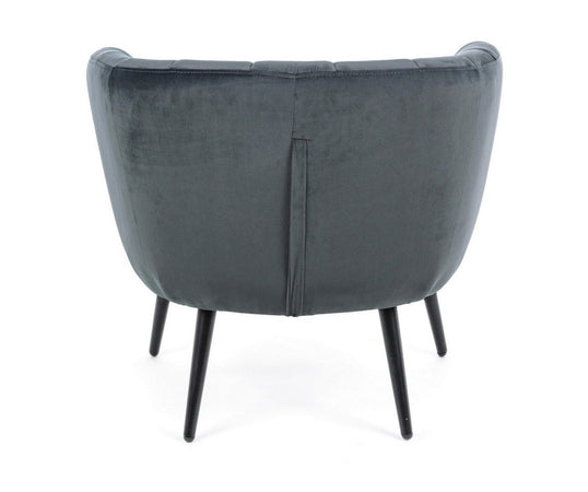 Poltrona "Avril" per interno, Struttura In Legno Compensato, Gambe In Acciaio Verniciato A Polvere Epossidica 76 x 70 x 68h cm