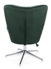 Poltrona Farida per interno, Struttura E Base In Acciaio Cromato 69 x 70 x 105/117h cm