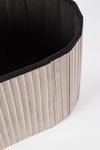 Poltrona Pouf Jocelyn per interno, con struttura in mdf