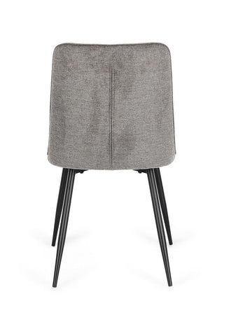 Sedia "Cora" con struttura in acciaio, per arredo interno 48 x 62 x h 84 cm