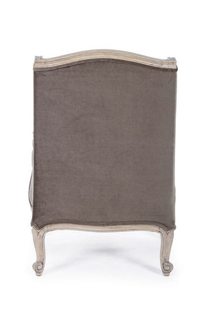 Poltrona "Lorelie" per interno, Struttura In Legno Di Mango Massiccio 72 x 76 x 102h cm