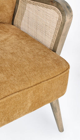 Poltrona "Virna" per interno, Struttura In Legno Di Pino E Compensato 64 x 71 x 79h cm