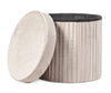 Poltrona Pouf Jocelyn per interno, con struttura in mdf