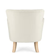 Poltrona Orlins per interno, Struttura In Legno Di Pino E Compensato, Rivestimento In Poliestere Effetto Boucle', Capitonne' 71.5 x 72.5 x 79h cm