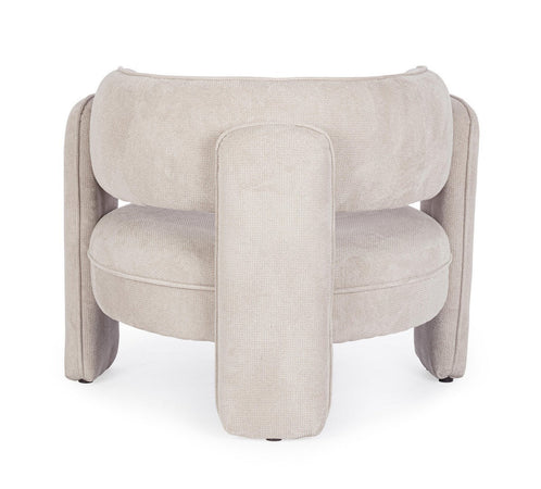 Poltrona "Aisha" per interno, Struttura In Legno 94 x 88 x 73h cm