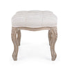 Poltrona Pouf Diva per interno, con struttura in rubber wood da 53x42x38cm