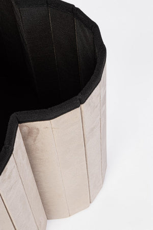 Poltrona Pouf "Jocelyn" per interno, con struttura in mdf