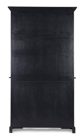 Vetrina "Jefferson" per interno, struttura in legno di mango, schienali in legno