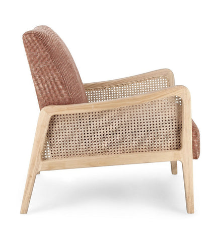 Poltrona "Deanna" per interno, Struttura In Legno Di Pino E Compensato 67.5 x 82 x 83h cm