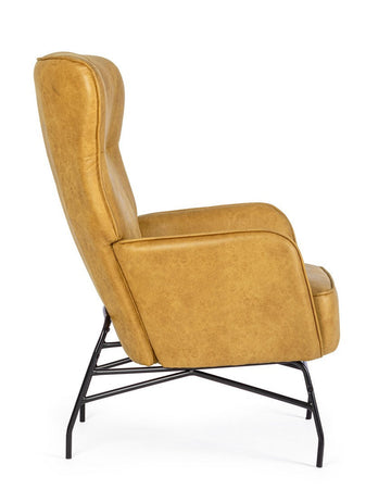 Poltrona "Nasira" per interno, Struttura In Acciaio, Gambe In Acciaio Verniciato A Polvere 70 x 84 x 109h cm