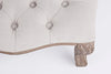Poltrona Pouf Diva per interno, con struttura in rubber wood da 53x42x38cm