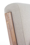 Poltrona Ancilla per interno, Struttura In Rubber Wood 66 x 85 x 74h cm