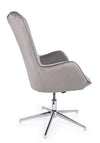 Poltrona Farida per interno, Struttura E Base In Acciaio Cromato 69 x 70 x 105/117h cm
