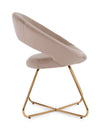 Poltrona Vanity per interno, Struttura Seduta E Schienale In Compensato 58 x 69 x 81h cm