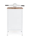 Consolle da Bar Vespa con struttura in acciaio, piano in legno, da 104 x 94 x 65 cm