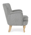 Poltrona Orlins per interno, Struttura In Legno Di Pino E Compensato, Rivestimento In Poliestere Effetto Boucle', Capitonne' 71.5 x 72.5 x 79h cm