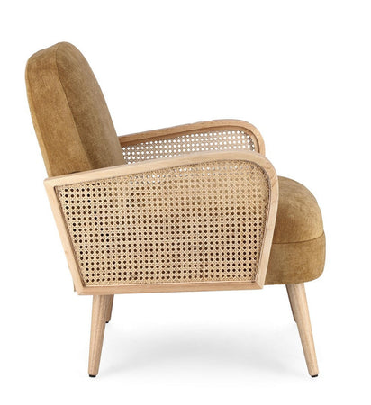 Poltrona "Dalida" per interno, Struttura In Legno Di Pino E Compensato 65 x 74 x 81h cm