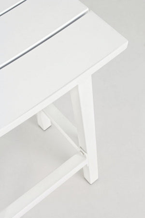 Sgabello da bar "Skipper" con struttura in alluminio, seduta comoda per esterno, da 71 cm