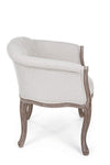Poltrona Diva per interno, Struttura In Rubber Wood, Seduta Rivestita In Poliestere 60 x 60 x 70h cm