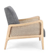 Poltrona Deanna per interno, Struttura In Legno Di Pino E Compensato 67.5 x 82 x 83h cm