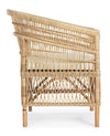 Poltrona Josefina per interno, in Rattan naturale con cuscino h 86 cm