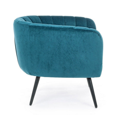 Poltrona "Avril" per interno, Struttura In Legno Compensato, Gambe In Acciaio Verniciato A Polvere Epossidica 76 x 70 x 68h cm