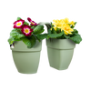 Vaso Vibia Campana Flower Twin in plastica riciclata, per esterno, da 21 cm