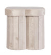 Poltrona Pouf Jocelyn per interno, con struttura in mdf