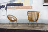Poltrona Esteban per interno, Seduta In Rattan Ed Intreccio In Kubu 83 x 64 x 89h cm