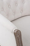 Poltrona Diva per interno, Struttura In Rubber Wood, Seduta Rivestita In Poliestere 60 x 60 x 70h cm
