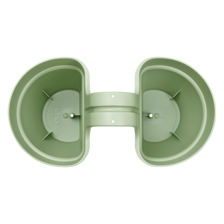 Vaso "Vibia Campana Flower Twin" in plastica riciclata, per esterno, da 21 cm
