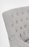 Poltrona Orlins per interno, Struttura In Legno Di Pino E Compensato, Rivestimento In Poliestere Effetto Boucle', Capitonne' 71.5 x 72.5 x 79h cm