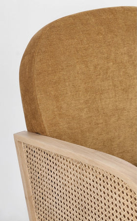 Poltrona "Dalida" per interno, Struttura In Legno Di Pino E Compensato 65 x 74 x 81h cm