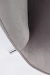 Poltrona Farida per interno, Struttura E Base In Acciaio Cromato 69 x 70 x 105/117h cm