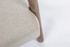 Poltrona Ancilla per interno, Struttura In Rubber Wood 66 x 85 x 74h cm