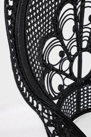 Poltrona "Peacock" per da interno, ed esterno, Intreccio In Midollino 106 x 71 x h 148 cm