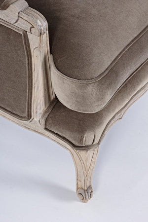 Poltrona "Lorelie" per interno, Struttura In Legno Di Mango Massiccio 72 x 76 x 102h cm