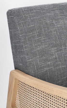 Poltrona "Deanna" per interno, Struttura In Legno Di Pino E Compensato 67.5 x 82 x 83h cm