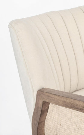 Poltrona "Virna" per interno, Struttura In Legno Di Pino E Compensato 64 x 71 x 79h cm