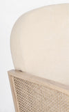 Poltrona Dalida per interno, Struttura In Legno Di Pino E Compensato 65 x 74 x 81h cm