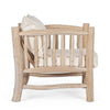 Poltrona Sahel per interno, Rami Di Teak Con Finitura Naturale 70 x 75 x 80h cm