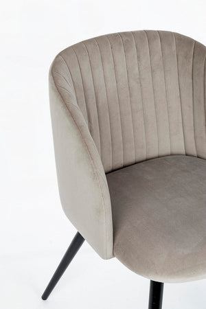 Sedia "Queen" con gambe in acciaio verniciato a polvere, per arredo interno 53 x 57 x h 81,5 cm