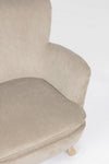 Poltrona Orlins per interno, Struttura In Legno Di Pino E Compensato, Rivestimento In Poliestere Effetto Boucle', Capitonne' 71.5 x 72.5 x 79h cm