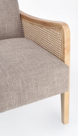 Poltrona "Deanna" per interno, Struttura In Legno Di Pino E Compensato 67.5 x 82 x 83h cm