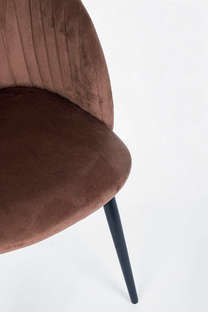 Sedia "Queen" con gambe in acciaio verniciato a polvere, per arredo interno 53 x 57 x h 81,5 cm